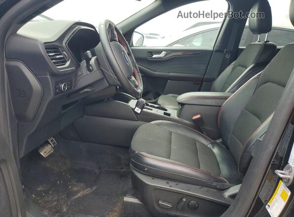 1FMCU9PZXPUB43322 2023 FORD ESCAPE Black Widok wnętrza z przodu