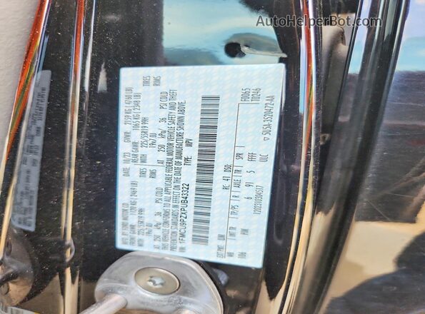 1FMCU9PZXPUB43322 2023 FORD ESCAPE Black Widok naklejki z numerem VIN