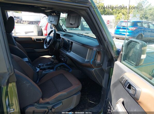 1FMDE5BH1PLA97457 2023 FORD BRONCO Green Vista interior delantera
