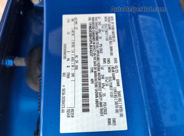1FMDE5BH3PLB24237 2023 FORD BRONCO Blue Շարժիչի բաժամունքի տեսք