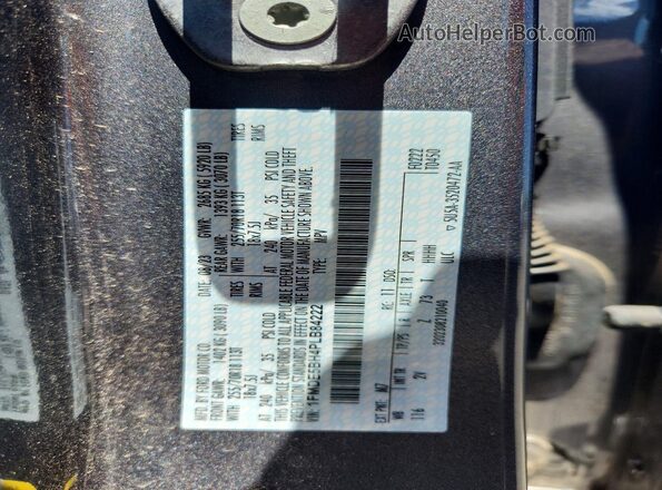 1FMDE5BH4PLB84222 2023 FORD BRONCO Gray Widok naklejki z numerem VIN