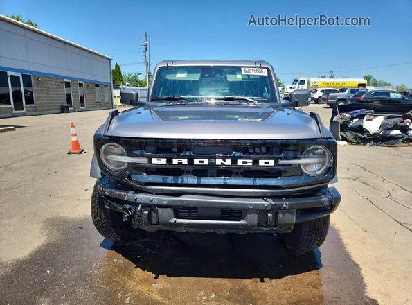 1FMDE5BH4PLB84222 2023 FORD BRONCO Gray Widok z przodu