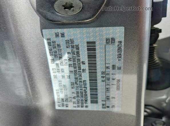 1FMDE5BH6PLB10378 2023 FORD BRONCO Silver Панорамний вид салону 360°
