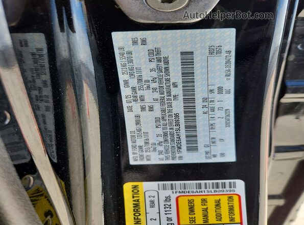 1FMDE6AH1SLB09395 2025 FORD BRONCO Black Widok naklejki z numerem VIN