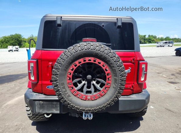 1FMEE5BP1MLA71156 2021 FORD BRONCO Red Widok z tyłu