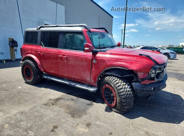 1FMEE5BP1MLA71156 2021 FORD BRONCO Red Przód prawy