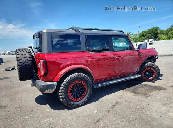 1FMEE5BP1MLA71156 2021 FORD BRONCO Red Tył prawy