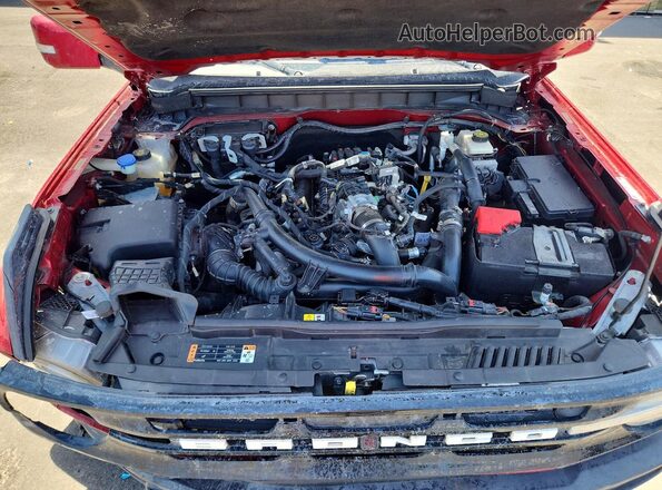 1FMEE5BP1MLA71156 2021 FORD BRONCO Red Widok komory silnika