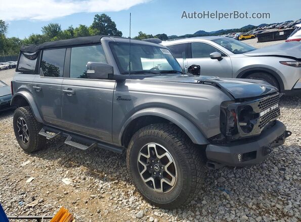 1FMEE5BP1PLB34423 2023 FORD BRONCO Серый Передняя правая четверть