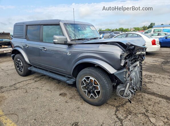 1FMEE5BP2NLB28868 2022 FORD BRONCO Gray Передня права чверть