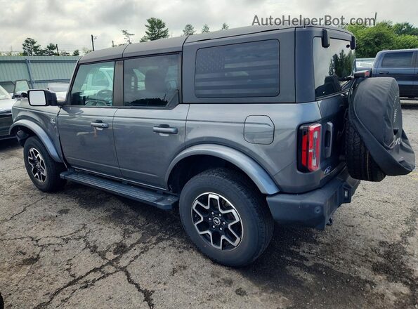 1FMEE5BP2NLB28868 2022 FORD BRONCO Gray Задня ліва чверть