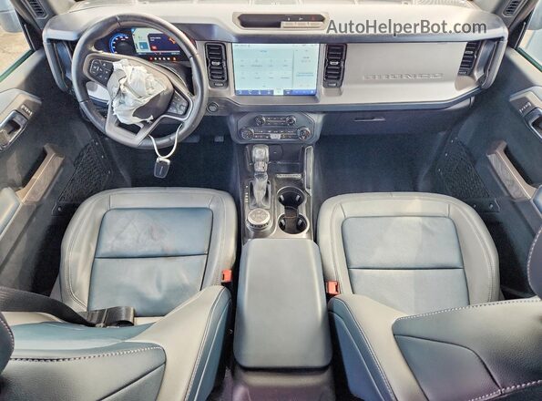 1FMEE5BP2NLB28868 2022 FORD BRONCO Gray Вид панелі приладів