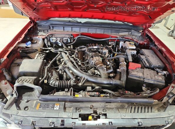 1FMEE5BP8PLB63725 2023 FORD BRONCO Burgundy Widok komory silnika