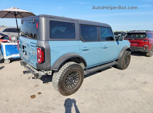 1FMEE5BPXNLB23000 2022 FORD BRONCO Бирюзовый Задняя правая четверть