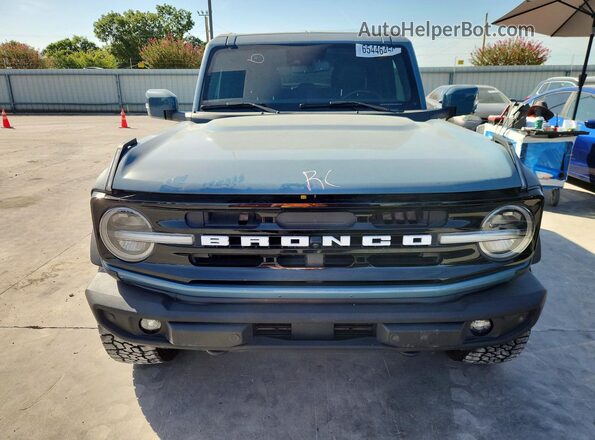 1FMEE5BPXNLB23000 2022 FORD BRONCO Бирюзовый Вид спереди