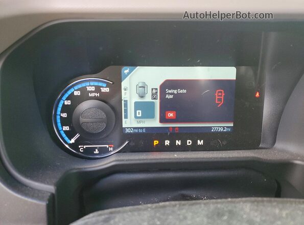 1FMEE5DP0NLB78973 2022 FORD BRONCO Red ხელსაწყოთა პანელის ხედი