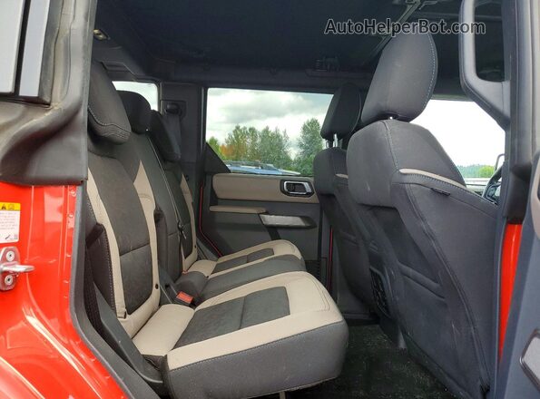 1FMEE5DP0NLB78973 2022 FORD BRONCO Red უკანა სალონის ხედი