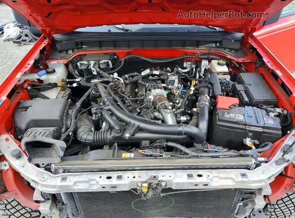 1FMEE5DP0NLB78973 2022 FORD BRONCO Red ძრავის განყოფილების ხედი