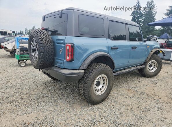 1FMEE5DP1NLB09189 2022 FORD BRONCO Blue უკანა მარჯვენა