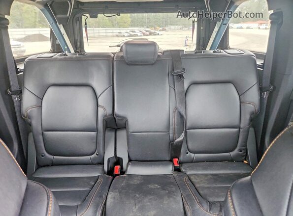 1FMEE5DP1NLB09189 2022 FORD BRONCO Blue უკანა სავარძლების ხედი