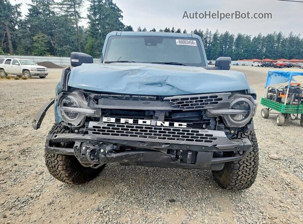 1FMEE5DP1NLB09189 2022 FORD BRONCO Blue წინა ხედი