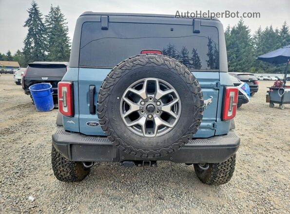 1FMEE5DP1NLB09189 2022 FORD BRONCO Blue უკანა ხედი