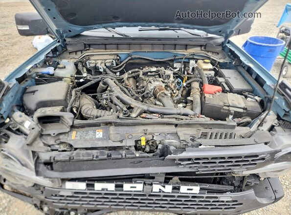 1FMEE5DP1NLB09189 2022 FORD BRONCO Blue ძრავის განყოფილების ხედი