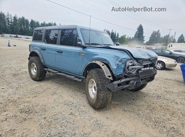 1FMEE5DP1NLB09189 2022 FORD BRONCO Blue წინა მარჯვენა