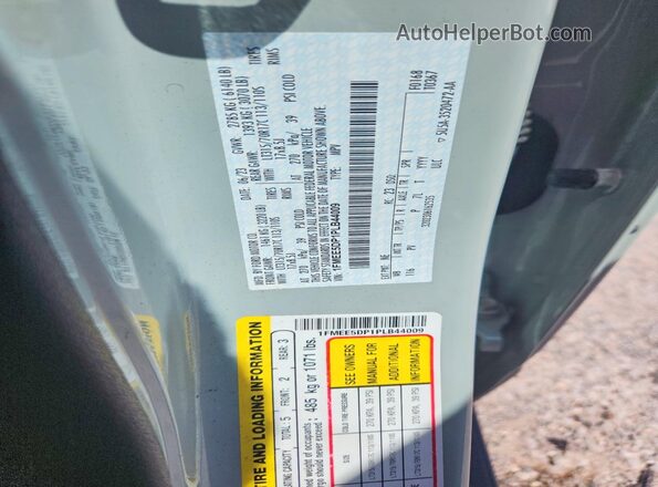 1FMEE5DP1PLB44009 2023 FORD BRONCO Green VIN sticker view