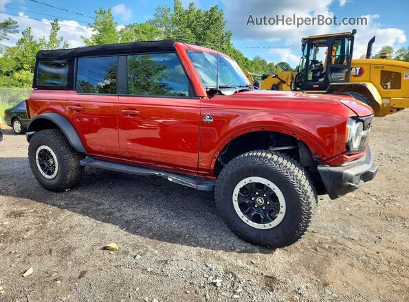 1FMEE5DP7PLB20684 2023 FORD BRONCO Red Front right