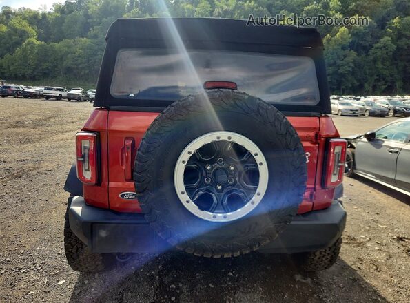 1FMEE5DP7PLB20684 2023 FORD BRONCO Red Rear view