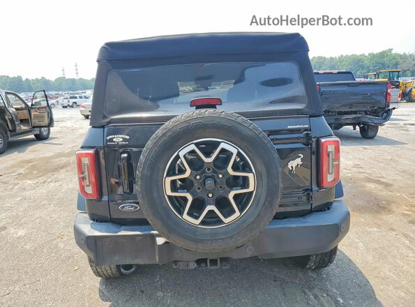 1FMEE5DPXPLB37348 2023 FORD BRONCO Black Вид ззаду