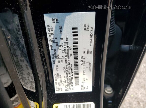 1FMEE5DPXPLB37348 2023 FORD BRONCO Black Вид наклейки з VIN-кодом