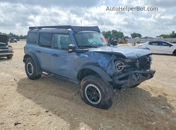 1FMEE9BP9RLA72585 2024 FORD BRONCO Синий Передняя правая четверть