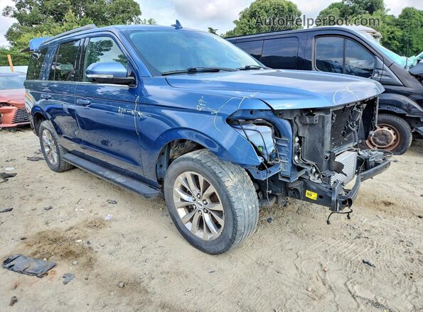 1FMJU1HT2KEA48016 2019 FORD EXPEDITION Синий Передняя правая четверть