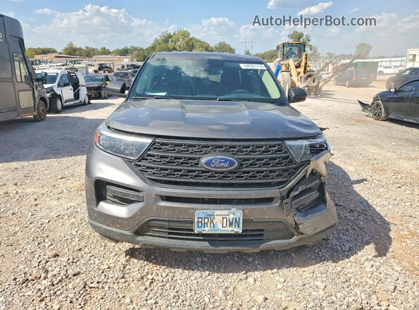 1FMSK7BH6MGA30286 2021 FORD EXPLORER Gray Front view