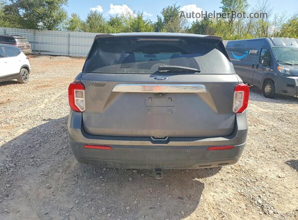 1FMSK7BH6MGA30286 2021 FORD EXPLORER Gray Rear view