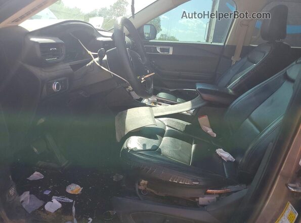 1FMSK7BH6MGA30286 2021 FORD EXPLORER Gray Front interior view