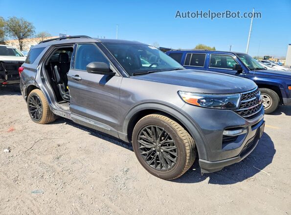 1FMSK7DH1MGA30967 2021 FORD EXPLORER Gray Передня права чверть