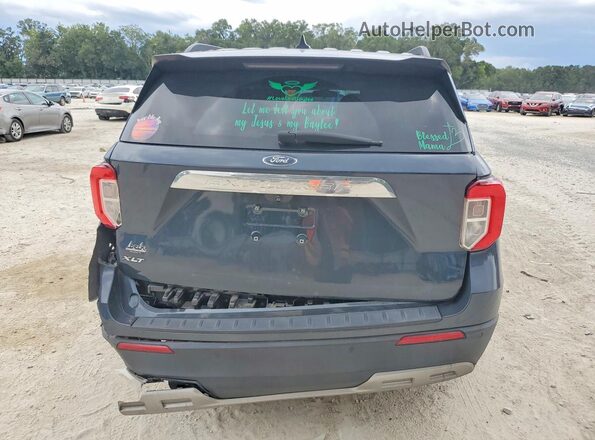 1FMSK7DH1NGA37399 2022 FORD EXPLORER Gray Вид ззаду