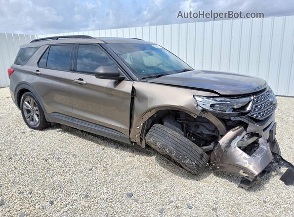 1FMSK7DH4MGB50620 2021 FORD EXPLORER Tan Delantero derecho