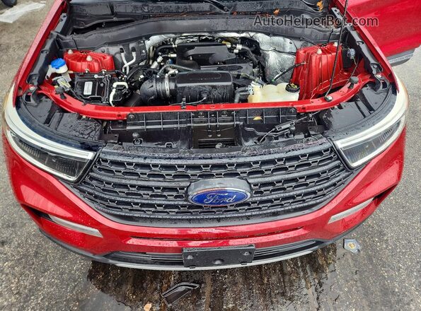 1FMSK7DH5LGA89390 2020 FORD EXPLORER Red Widok komory silnika