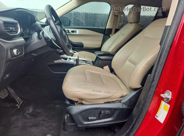 1FMSK7DH5LGA89390 2020 FORD EXPLORER Red Widok wnętrza z przodu