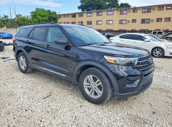 1FMSK7DH9MGC46758 2021 FORD EXPLORER Black Передня права чверть