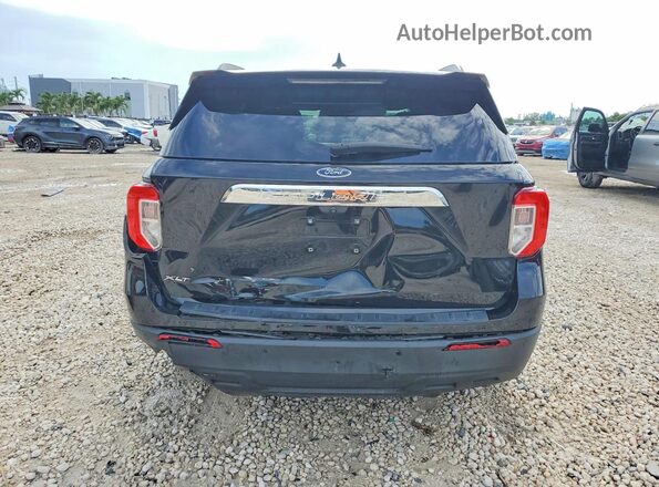 1FMSK7DH9MGC46758 2021 FORD EXPLORER Black Вид ззаду