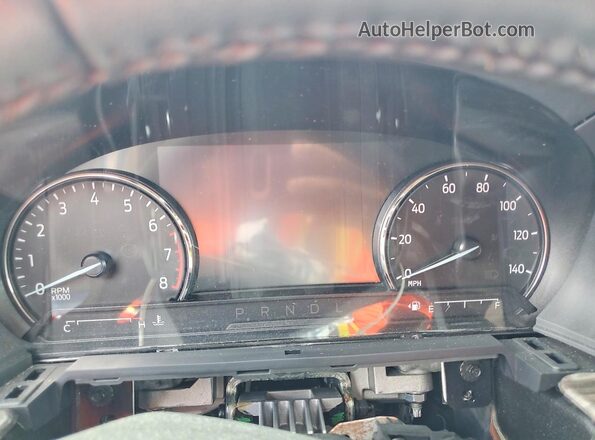 1FMSK7FH0RGA76598 2024 FORD EXPLORER Maroon Instrument cluster view