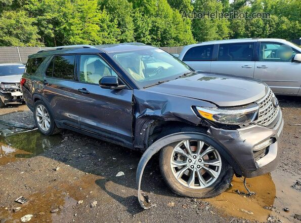 1FMSK7FH2NGA61286 2022 FORD EXPLORER Gray Przód prawy