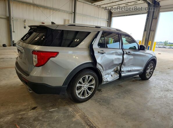 1FMSK7FH4MGB55152 2021 FORD EXPLORER Серебряный Задняя правая четверть