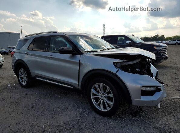 1FMSK7FH8NGA79047 2022 FORD EXPLORER Серебряный Передняя правая четверть
