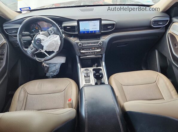 1FMSK7FH9LGA26743 2020 FORD EXPLORER Silver წინა პანელის ხედი